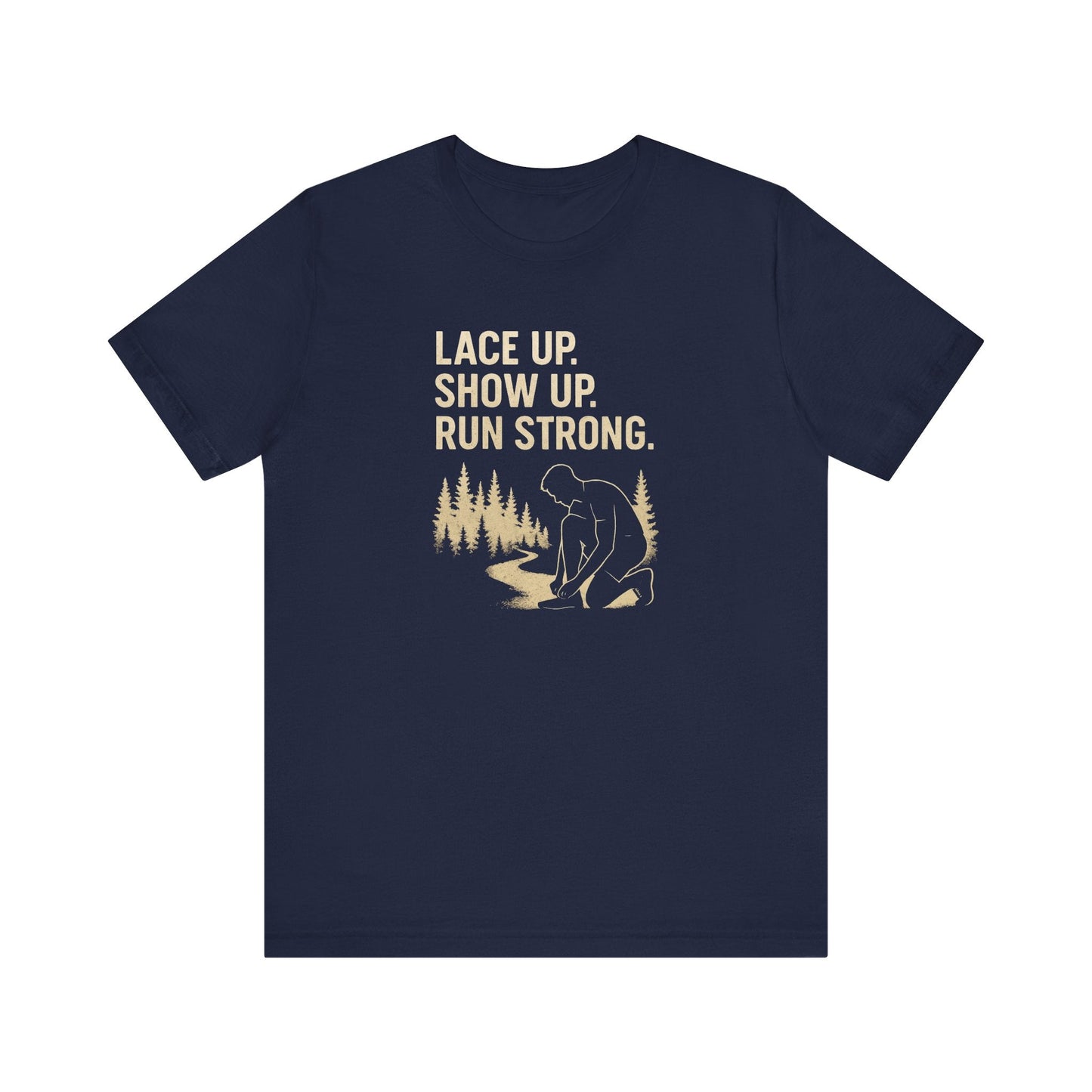 Trail Running Unisex Tee - Motivational Forest Runner Shirt