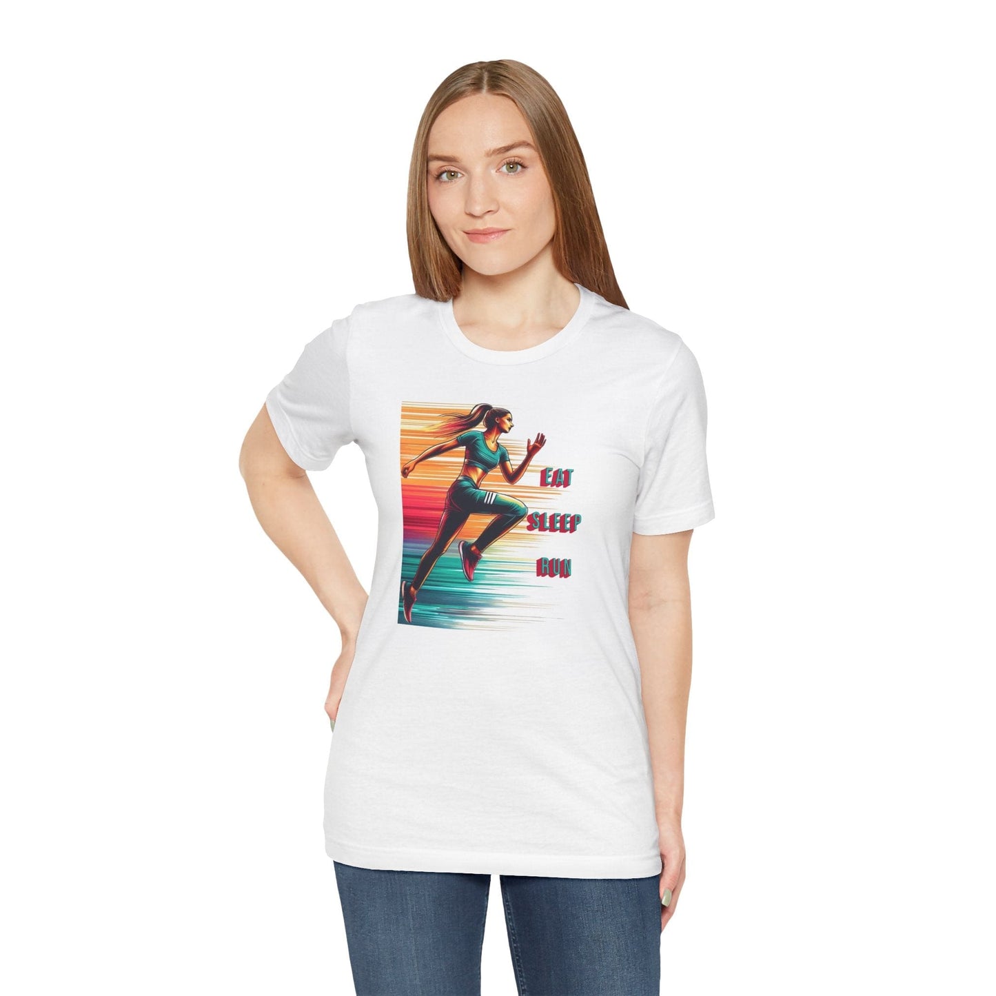 Eat, Sleep, Run Female Running T-Shirt