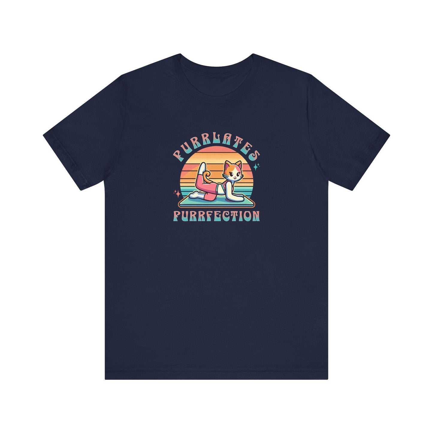 Purrlates Purrfection Anime Cat Pilates T-Shirt