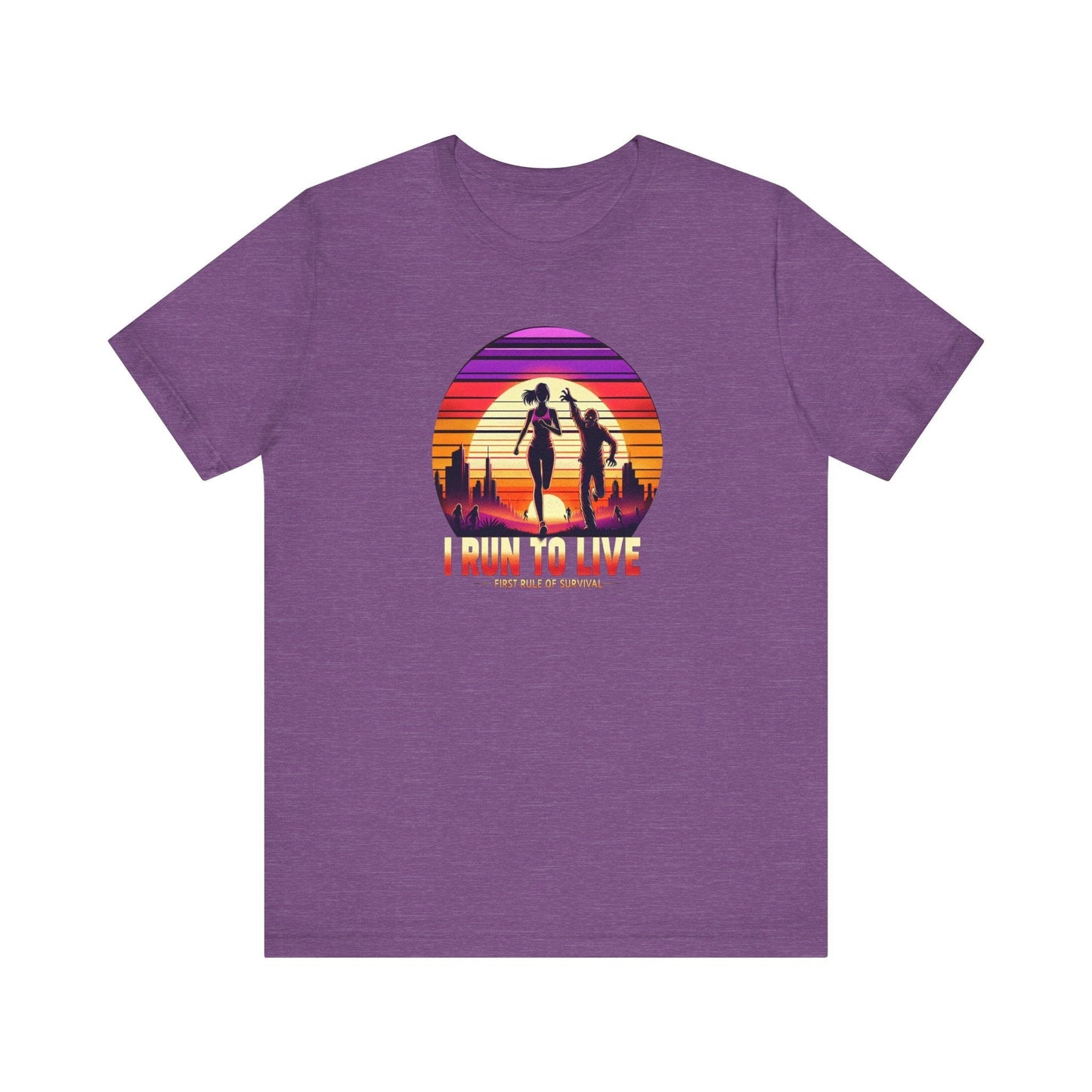 I Run to Live – Zombie Sunset Female Runner Tee