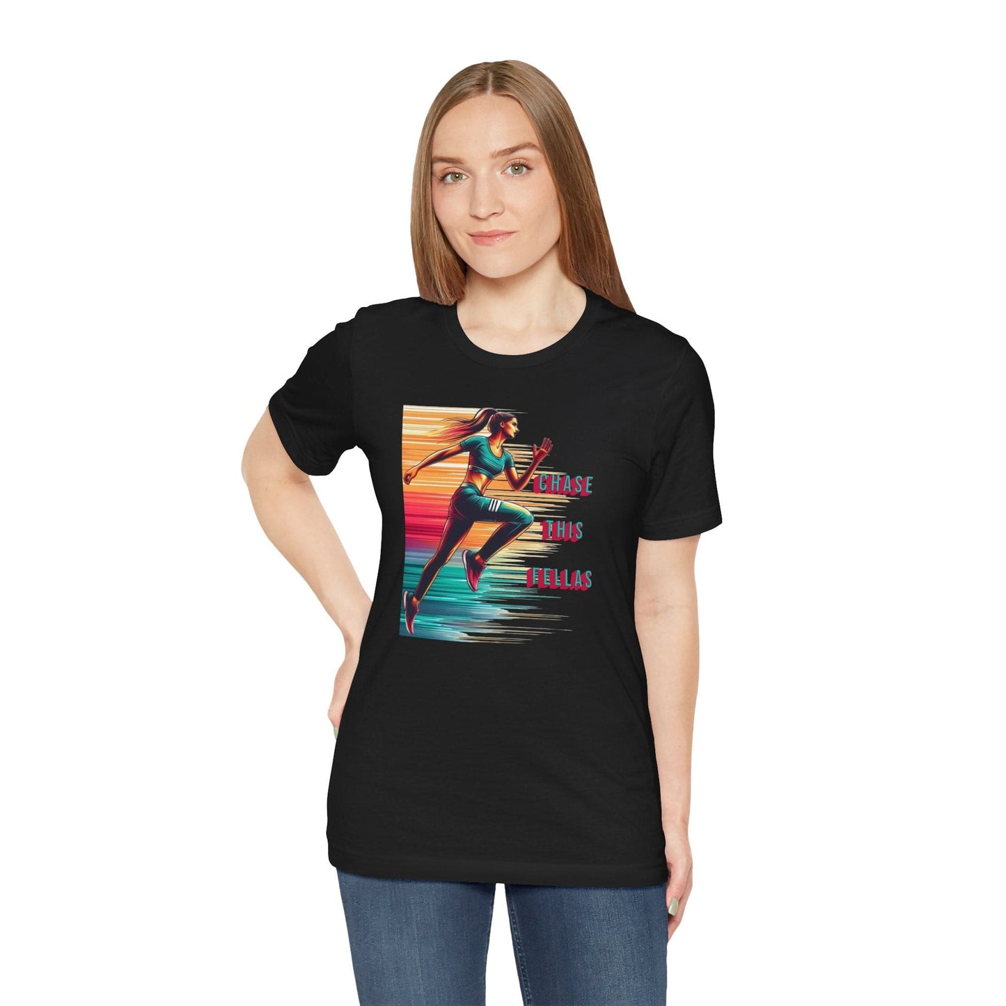 Chase This Fellas Gym Female Running Tee