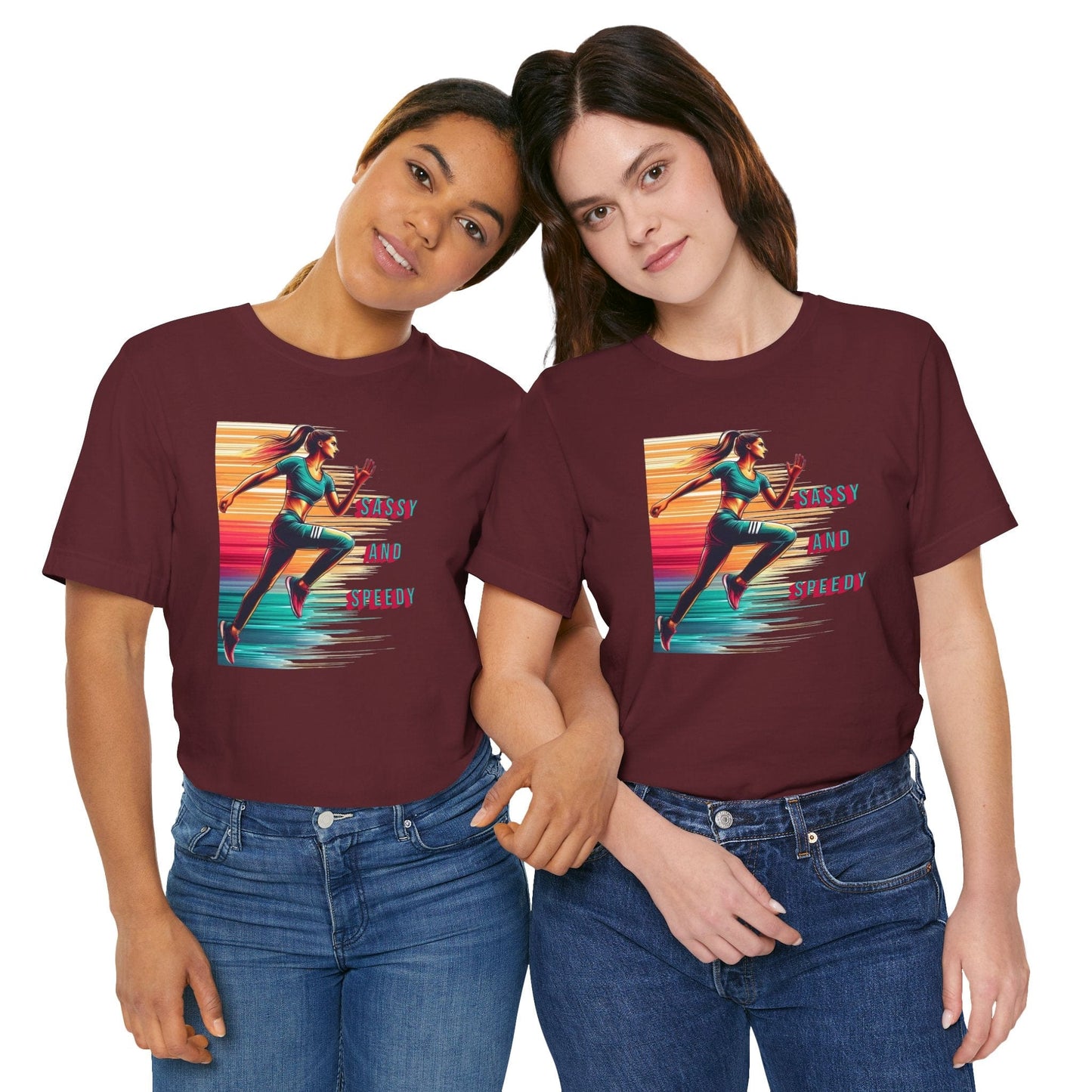 Sassy and Speedy Female Running T-Shirt