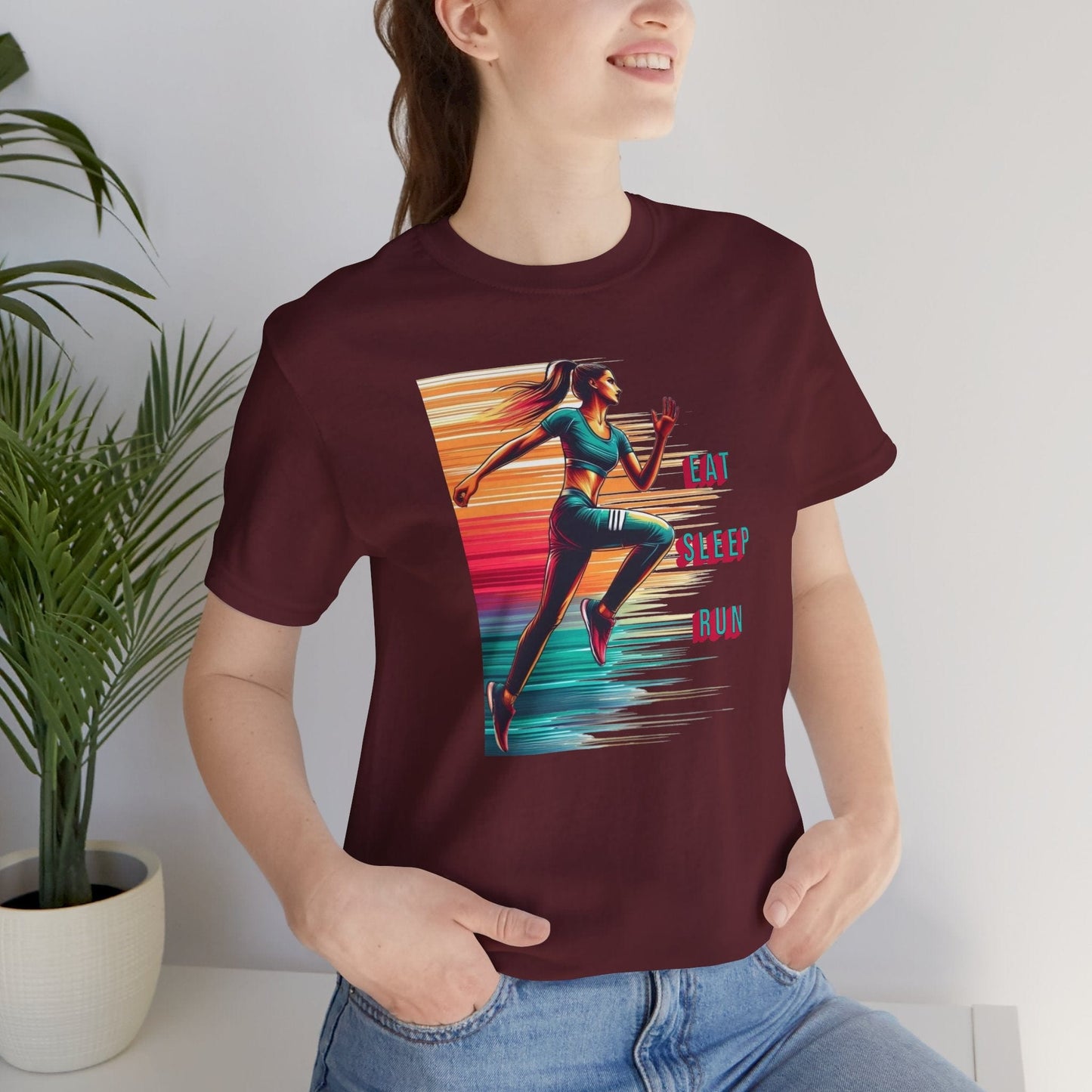 Eat, Sleep, Run Female Running T-Shirt