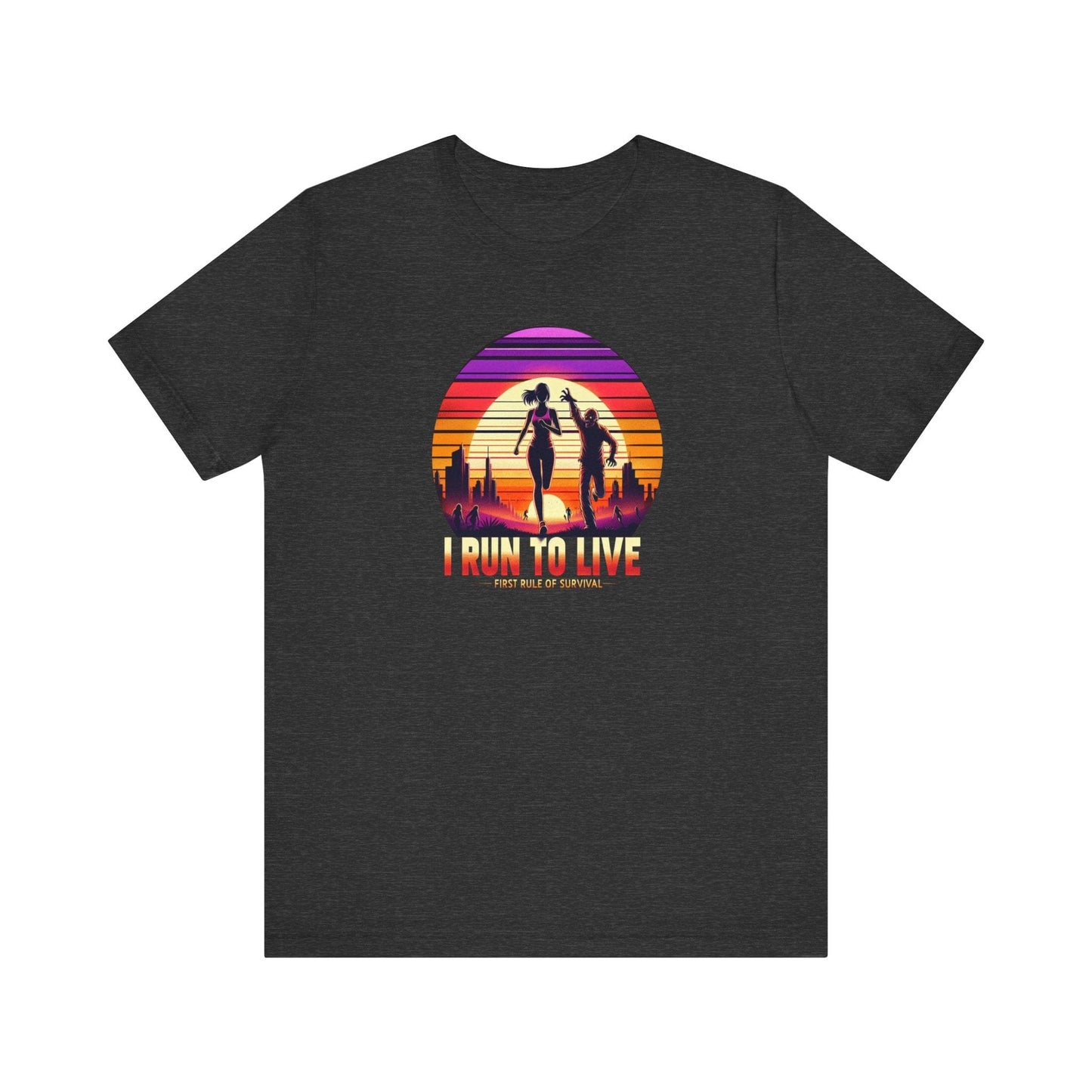 I Run to Live – Zombie Sunset Female Runner Tee