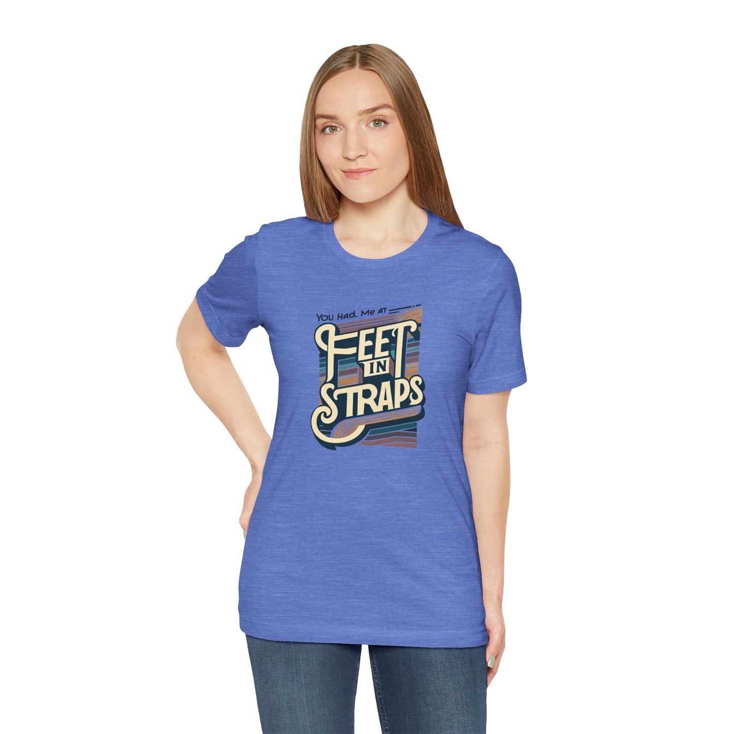You Had Me At Feet In Straps – 70s Retro Pilates Tee