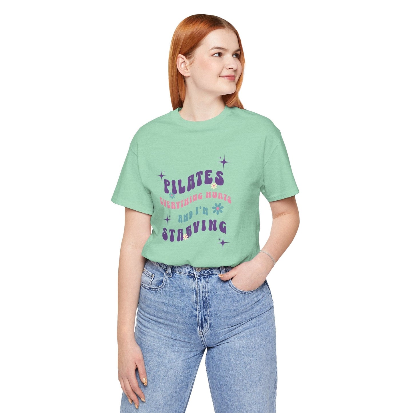 Everything Hurts & I’m Starving Pilates Floral Design Tee