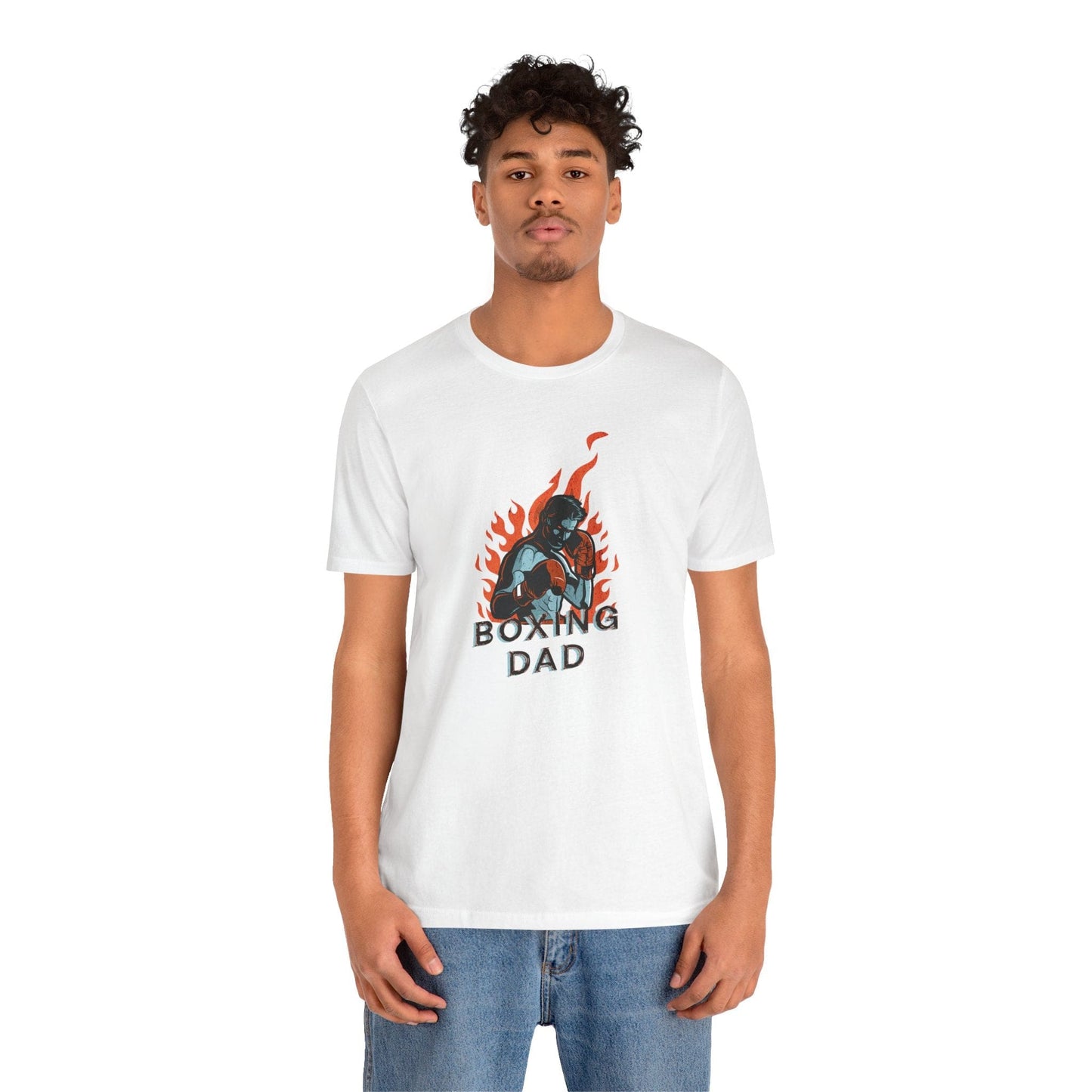 Boxing Dad – Fighter Flame Tee | MMA Dad Shirt