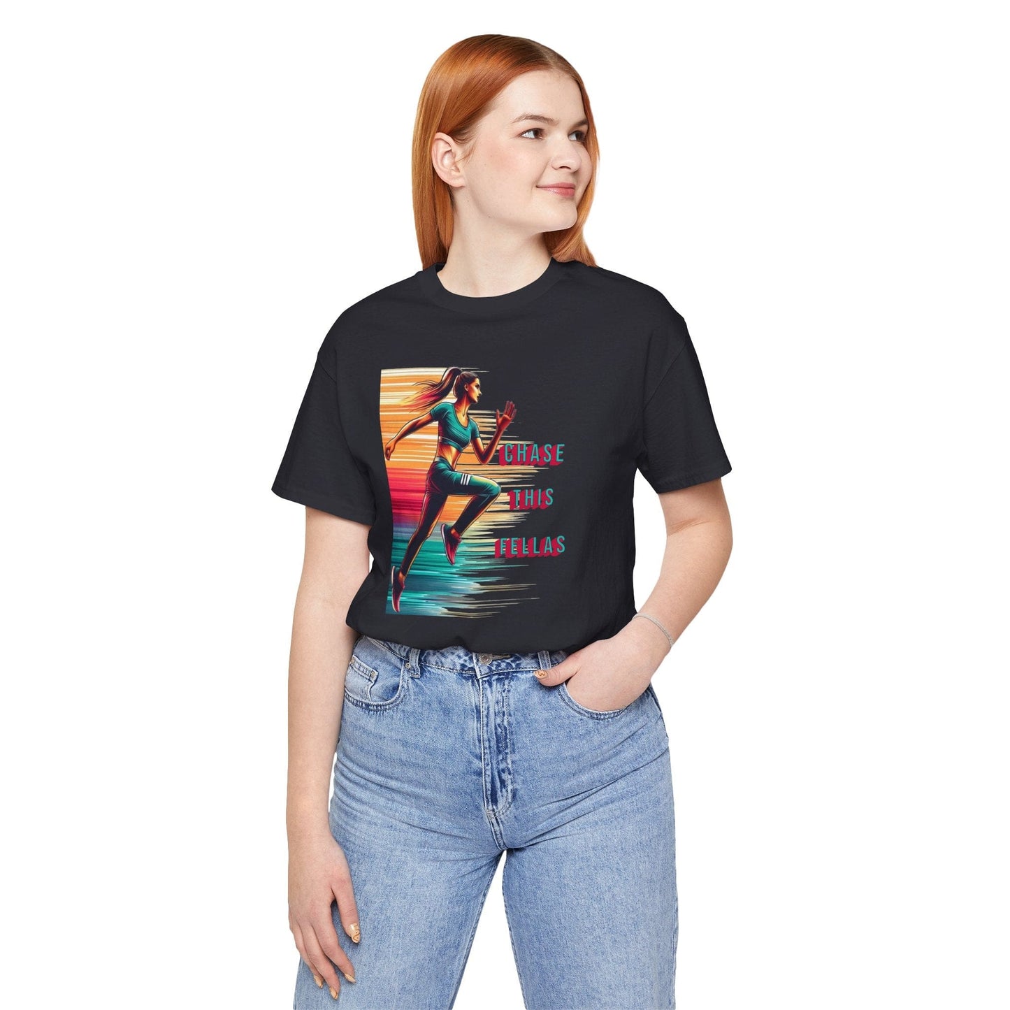Chase This Fellas Gym Female Running Tee