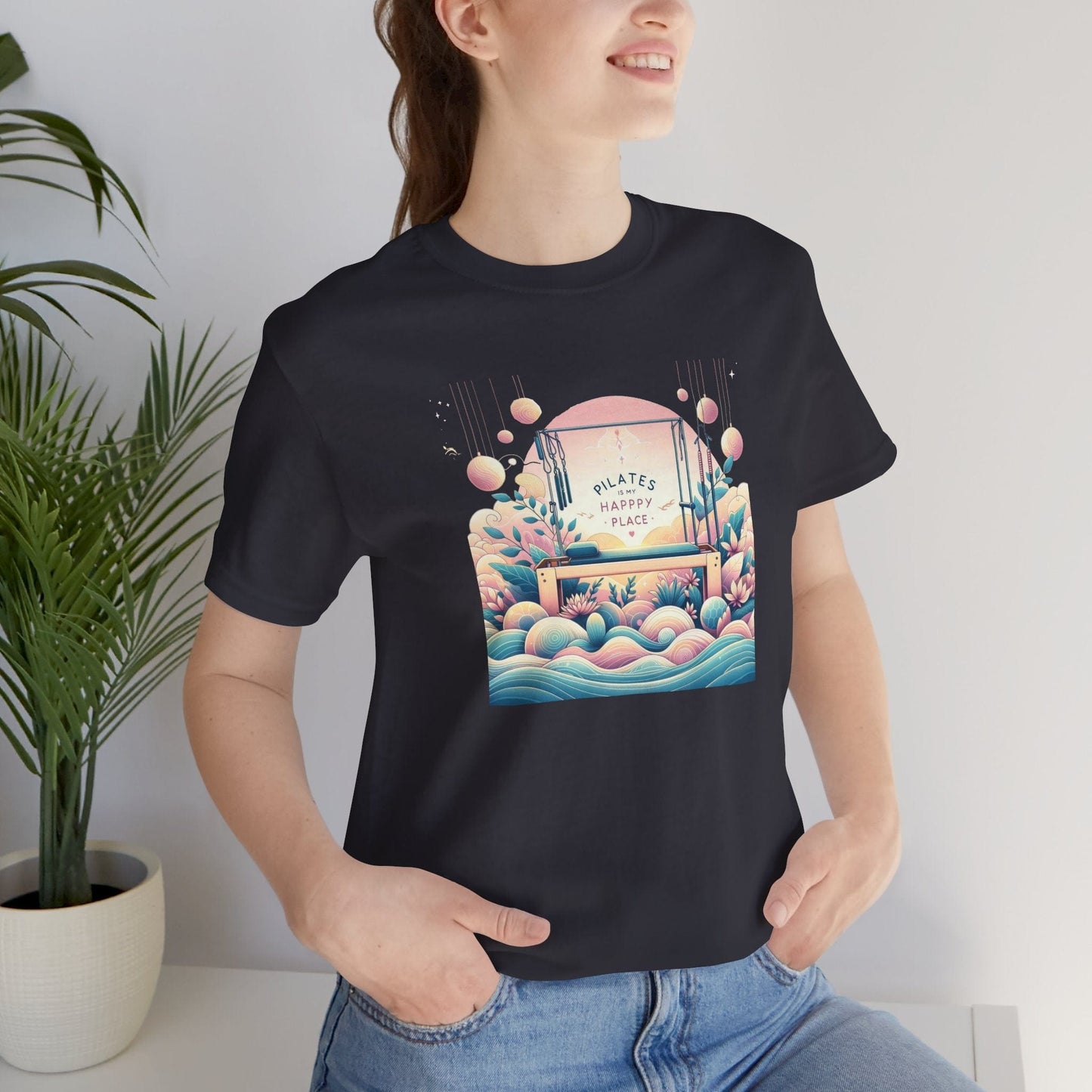 Pilates Is My Happy Place (Garden Sunrise) Tee