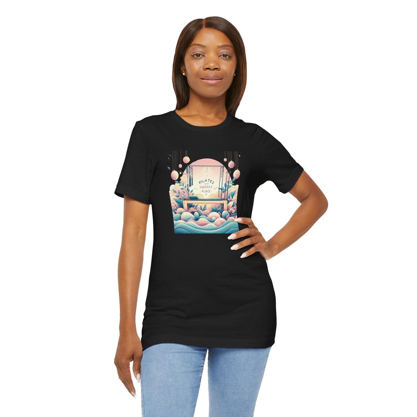 Pilates Is My Happy Place (Garden Sunrise) Tee