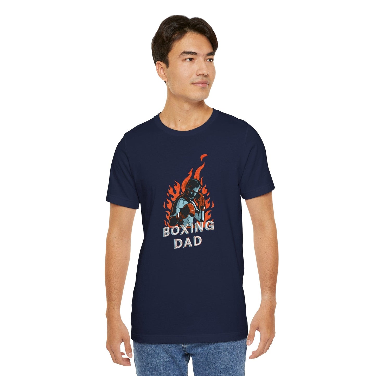 Boxing Dad – Fighter Flame Tee | MMA Dad Shirt