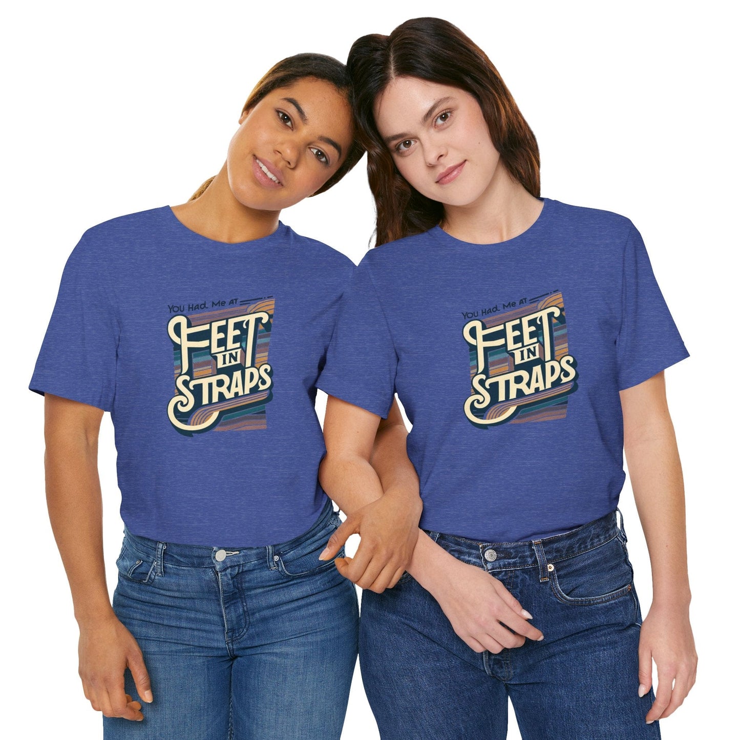 You Had Me At Feet In Straps – 70s Retro Pilates Tee