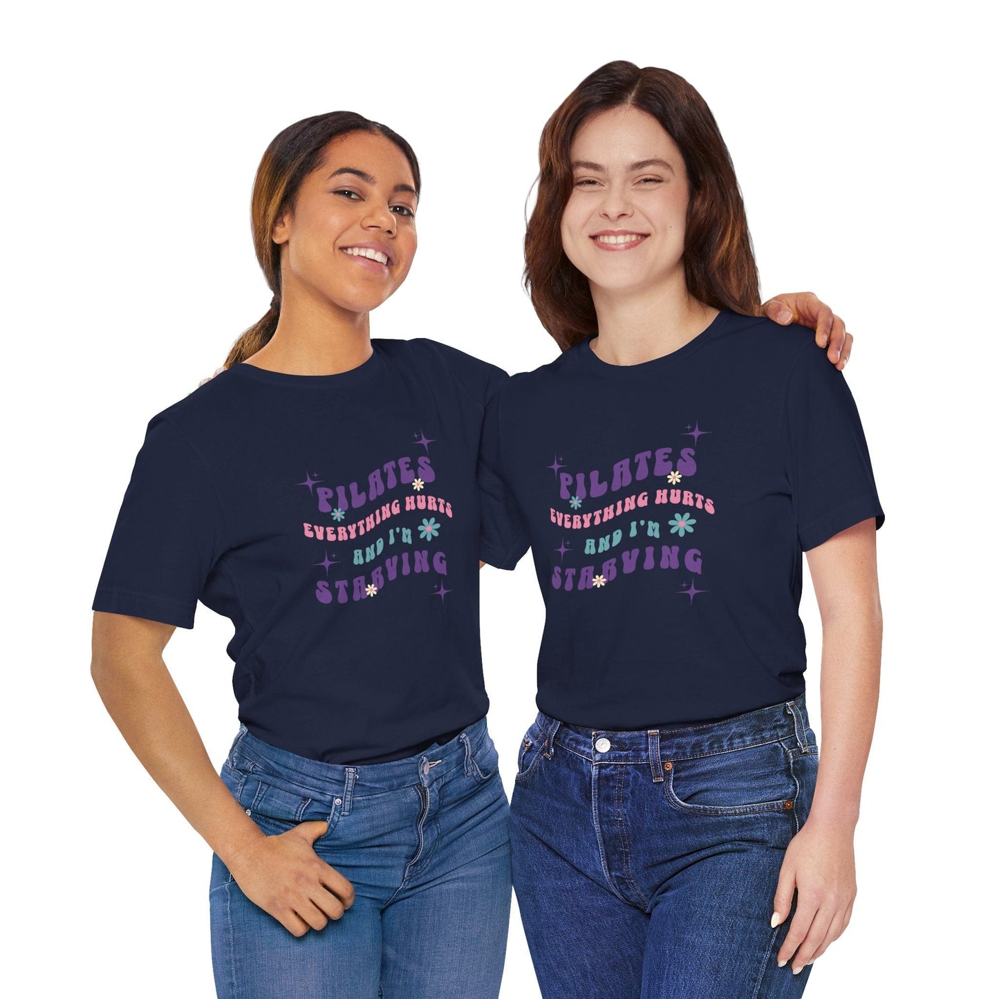 Everything Hurts & I’m Starving Pilates Floral Design Tee