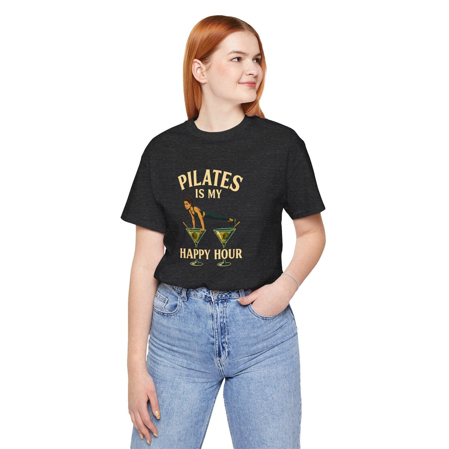 Pilates Is My Happy Hour Shirt – Funny Pilates Lover Tee