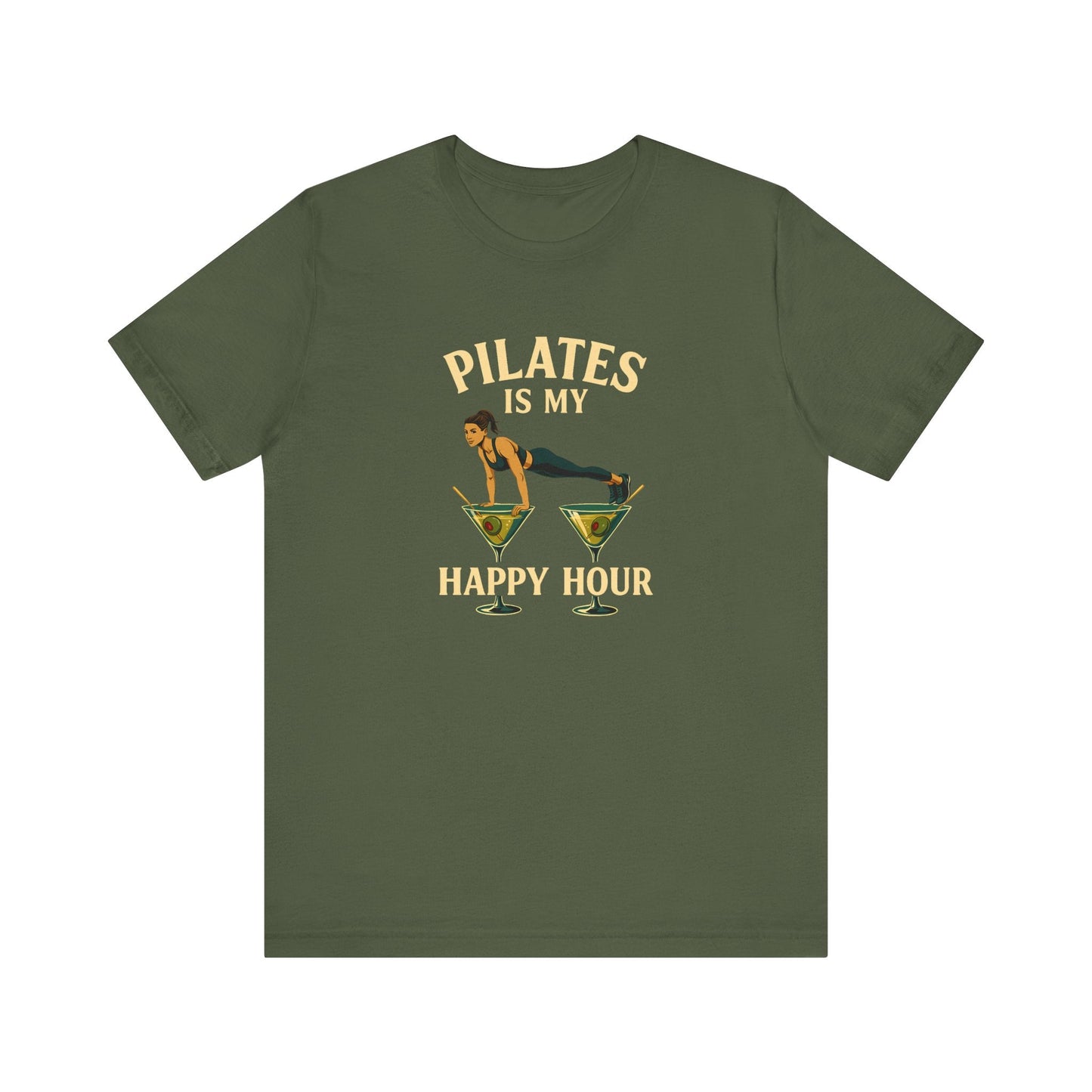 Pilates Is My Happy Hour Shirt – Funny Pilates Lover Tee