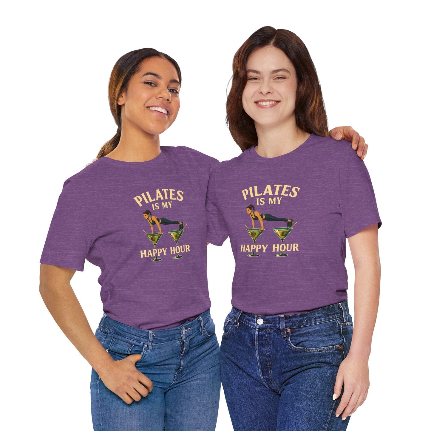 Pilates Is My Happy Hour Shirt – Funny Pilates Lover Tee