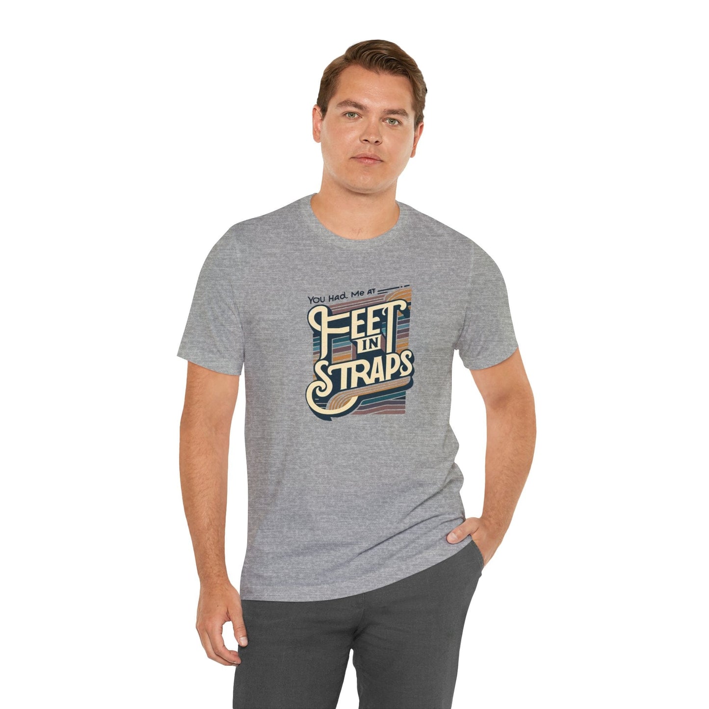 You Had Me At Feet In Straps – 70s Retro Pilates Tee