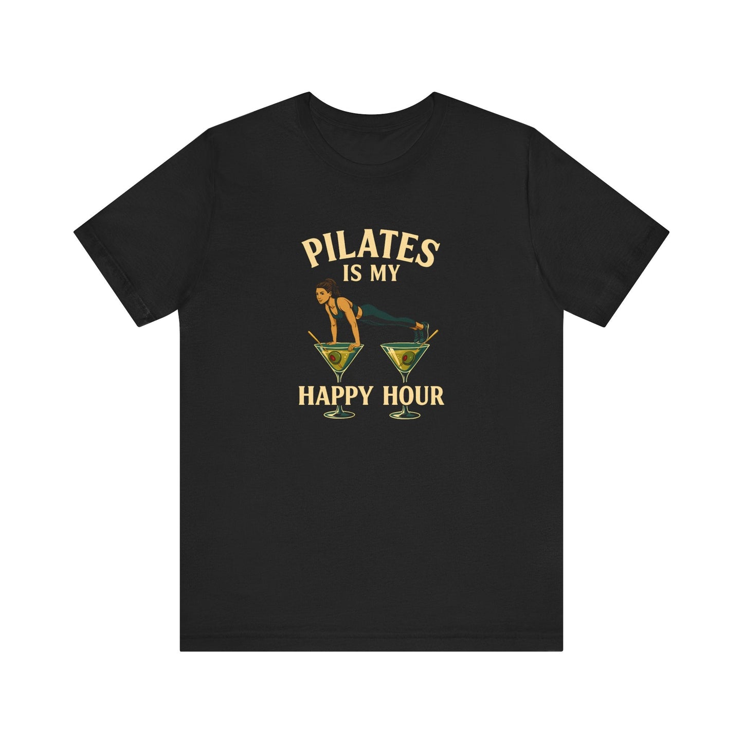 Pilates Is My Happy Hour Shirt – Funny Pilates Lover Tee