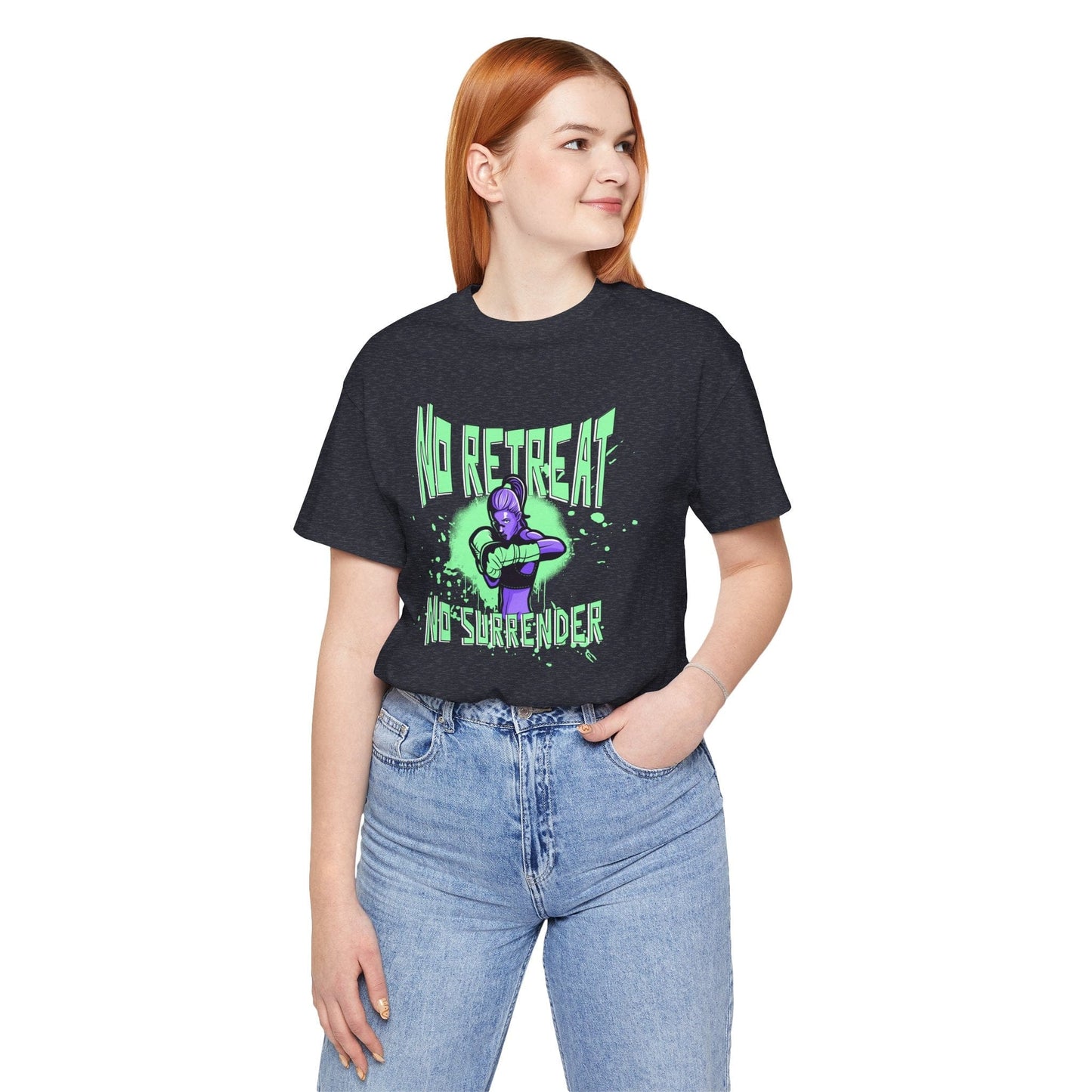 No Retreat No Surrender Female Fighter T-Shirt