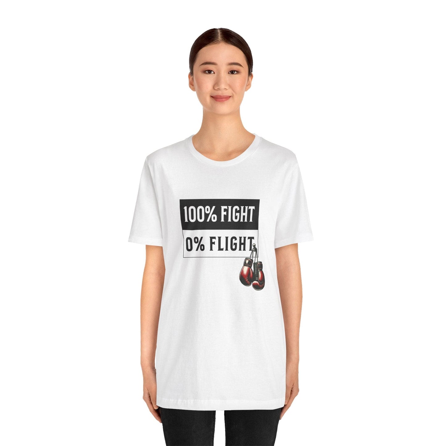100% Fight 0% Flight MMA Warrior Fighter Unisex Tee