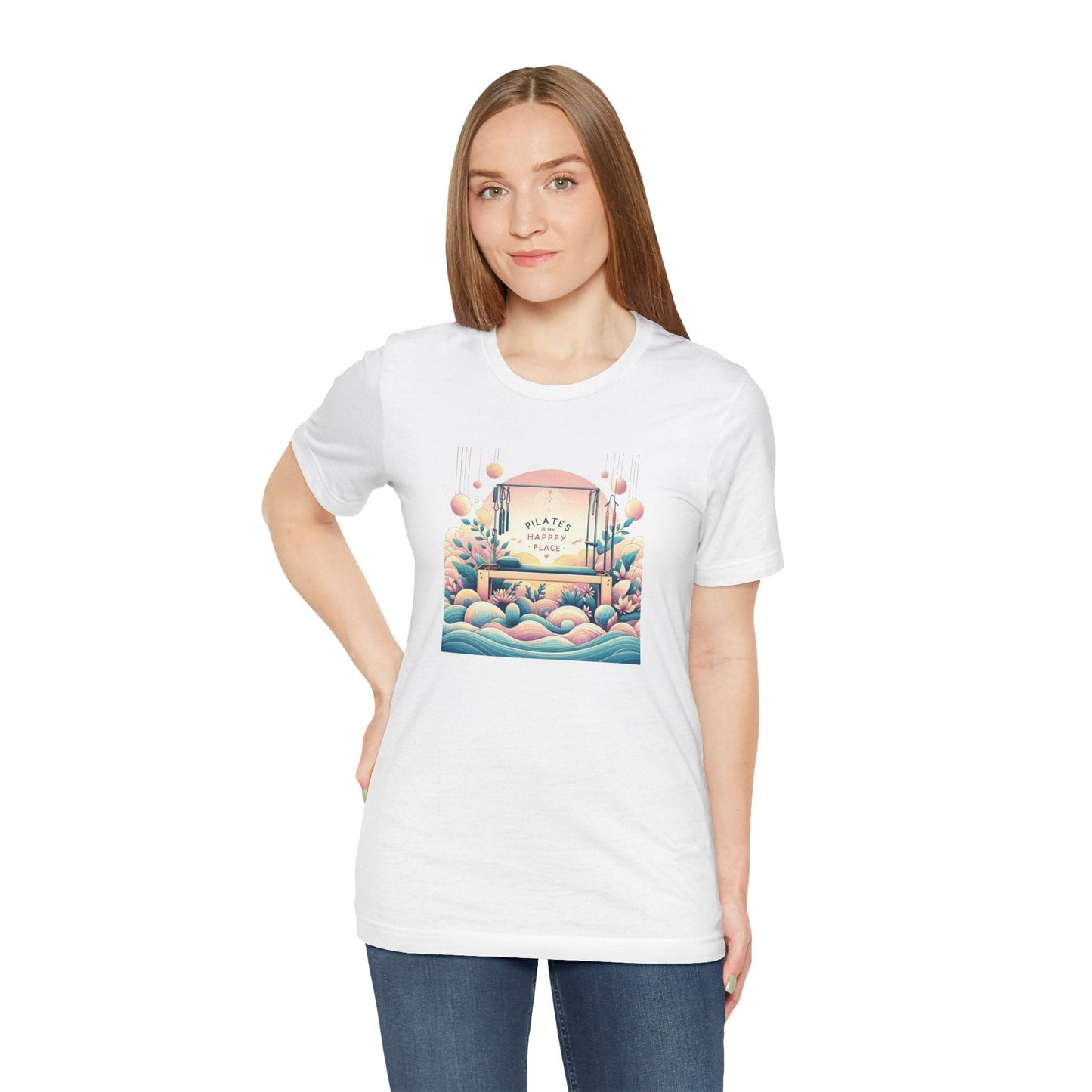 Pilates Is My Happy Place (Garden Sunrise) Tee
