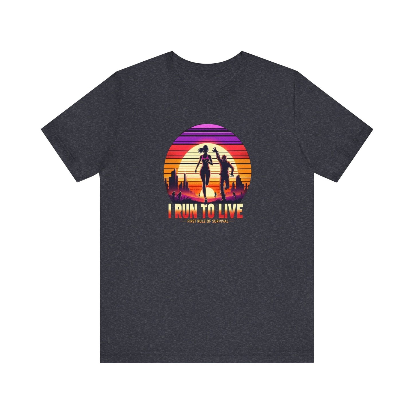I Run to Live – Zombie Sunset Female Runner Tee