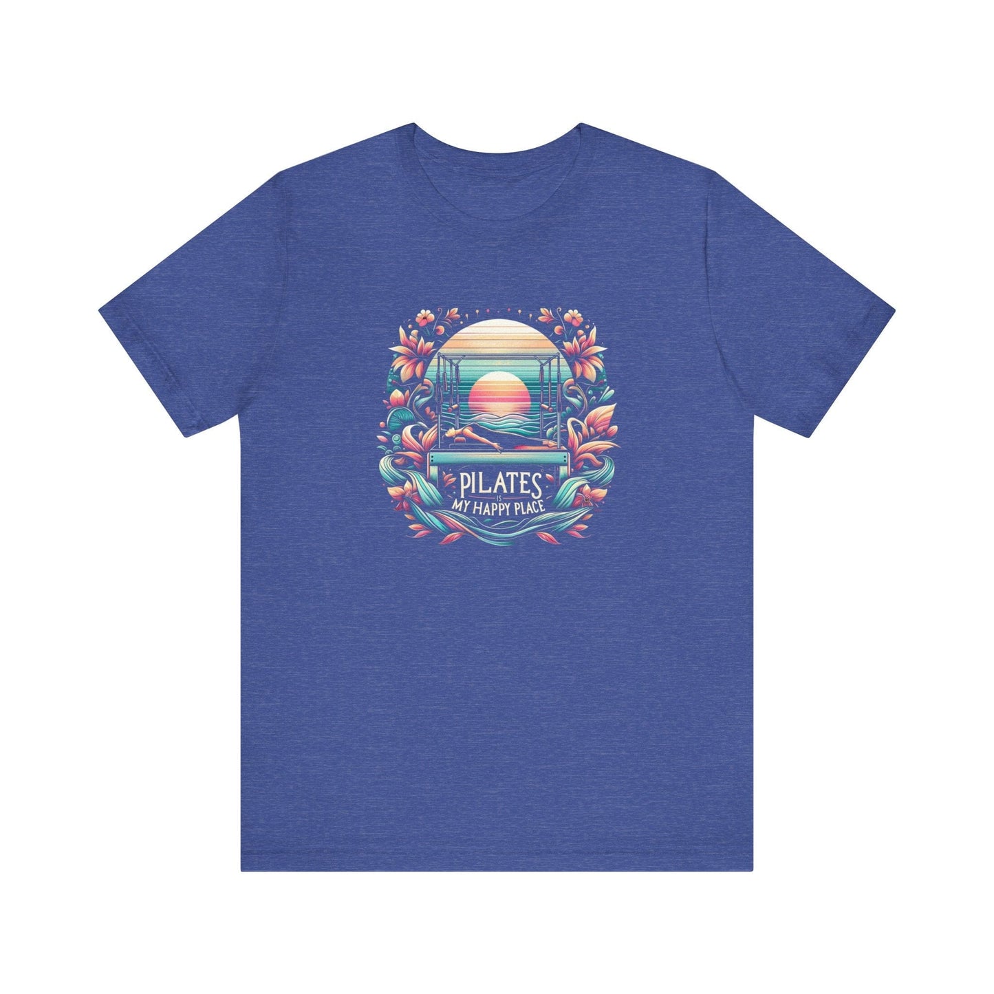 Pilates Is My Happy Place – Floral Reformer Sunset Tee