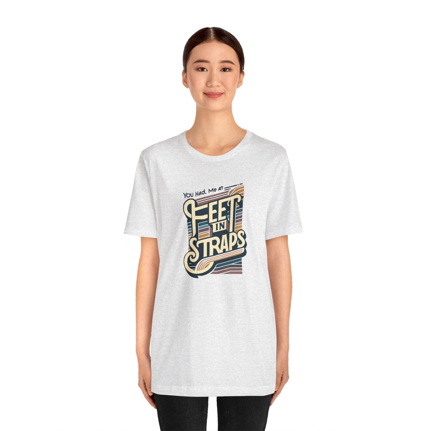 You Had Me At Feet In Straps – 70s Retro Pilates Tee