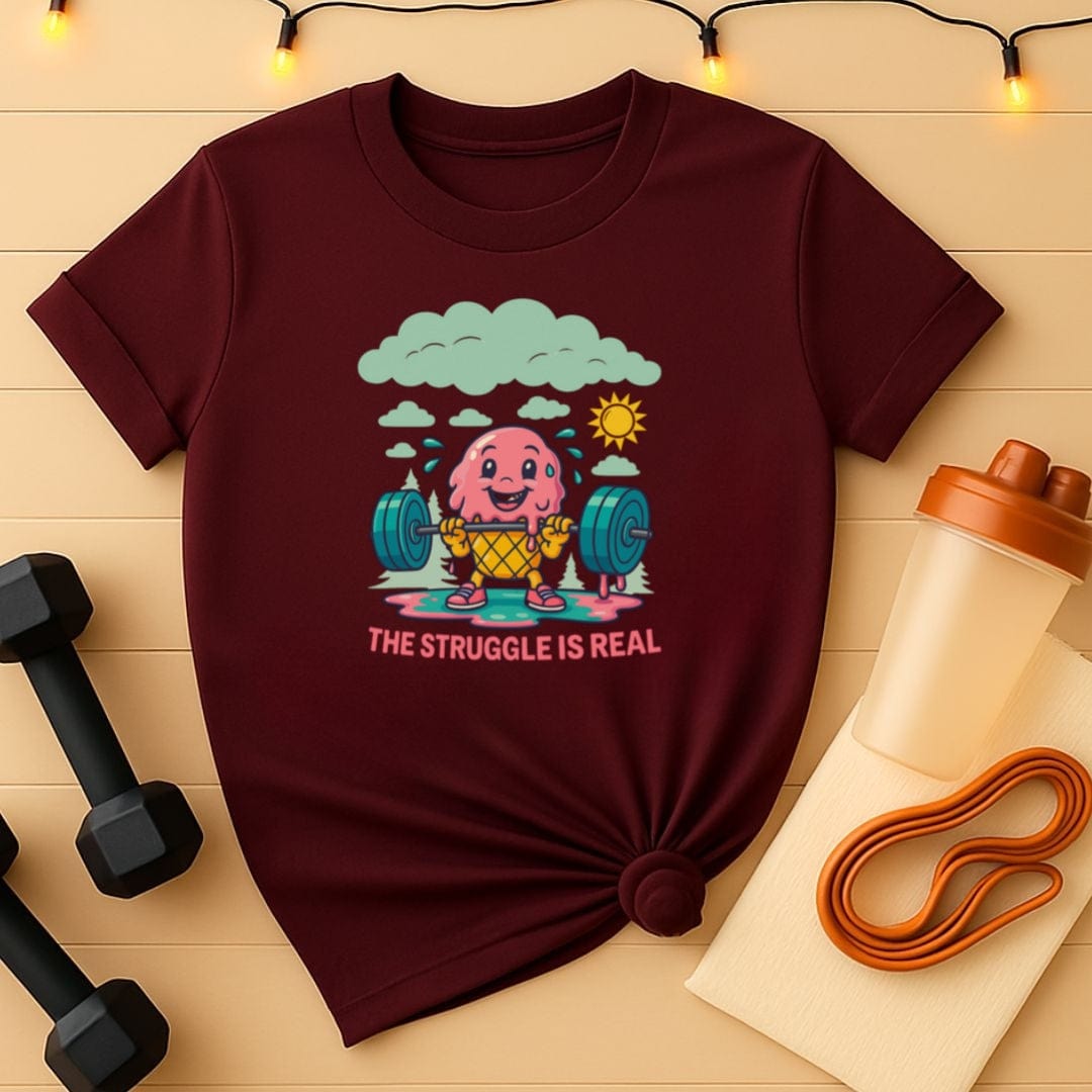 Funny Melting Ice Cream Deadlift Unisex Tee