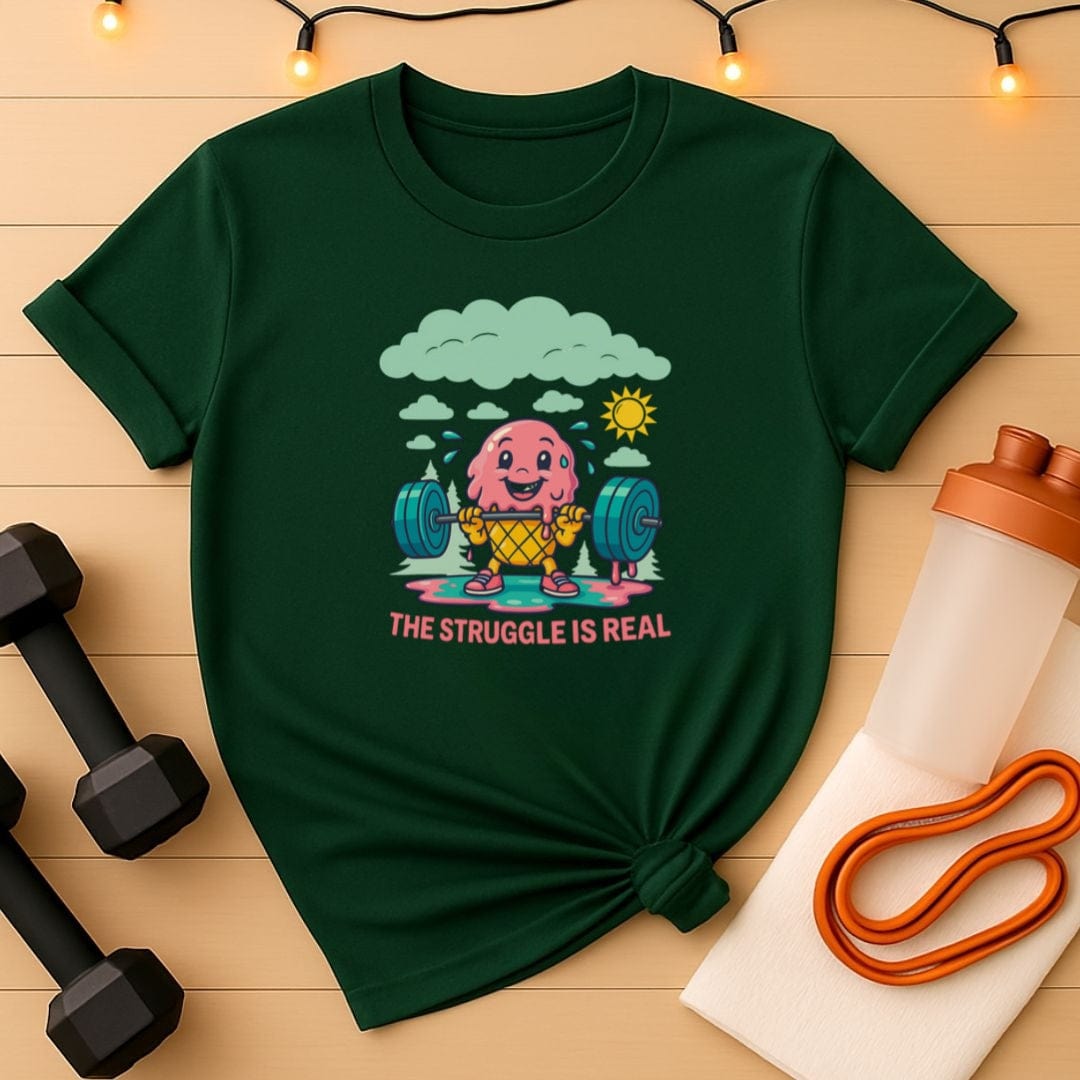 Funny Melting Ice Cream Deadlift Unisex Tee