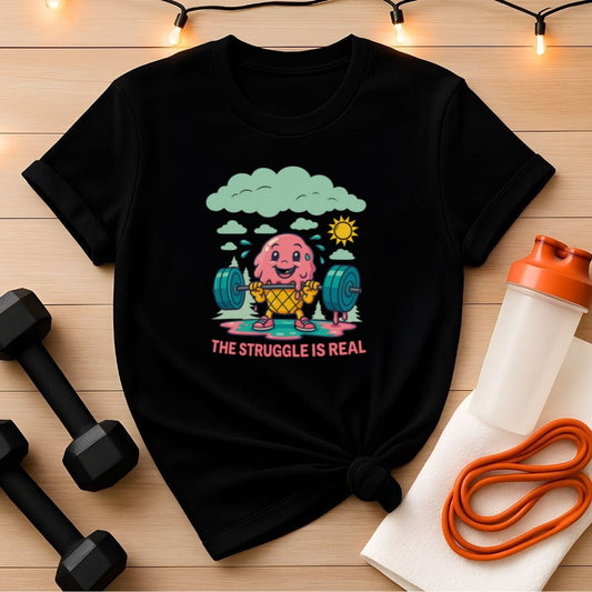 Funny Melting Ice Cream Deadlift Unisex Tee