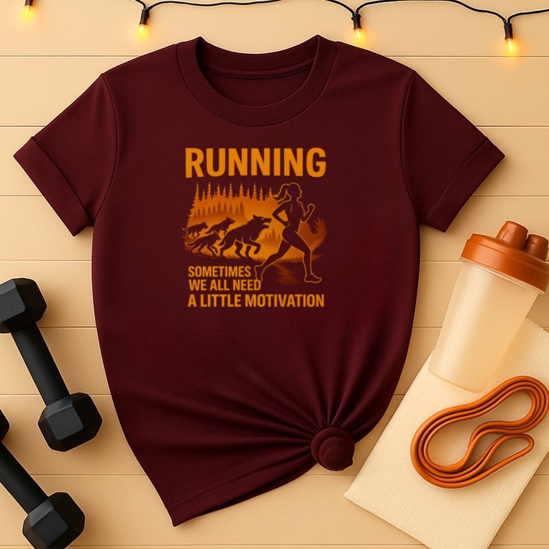 Running Motivation Female Silhouette T-Shirt