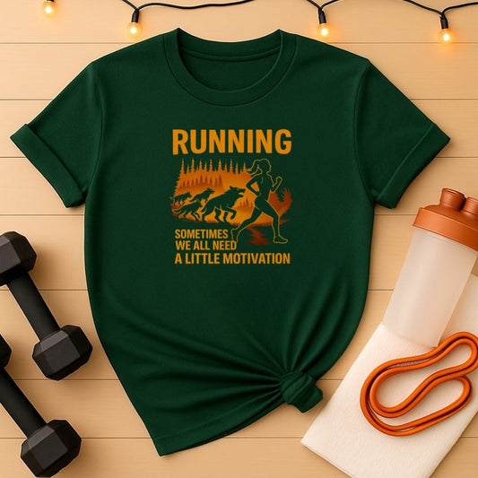 Running Motivation Female Silhouette T-Shirt
