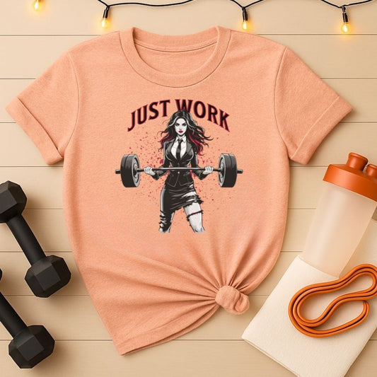 Just Work - Female Punk Rocker Fitness Tee