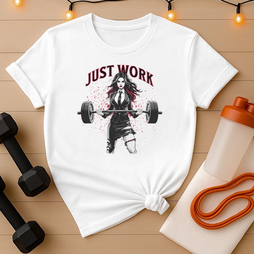Just Work - Female Punk Rocker Fitness Tee