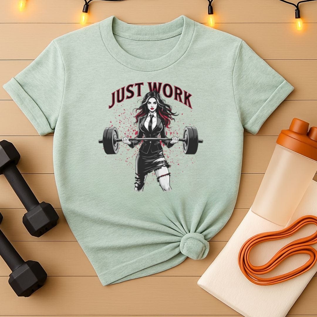 Just Work - Female Punk Rocker Fitness Tee