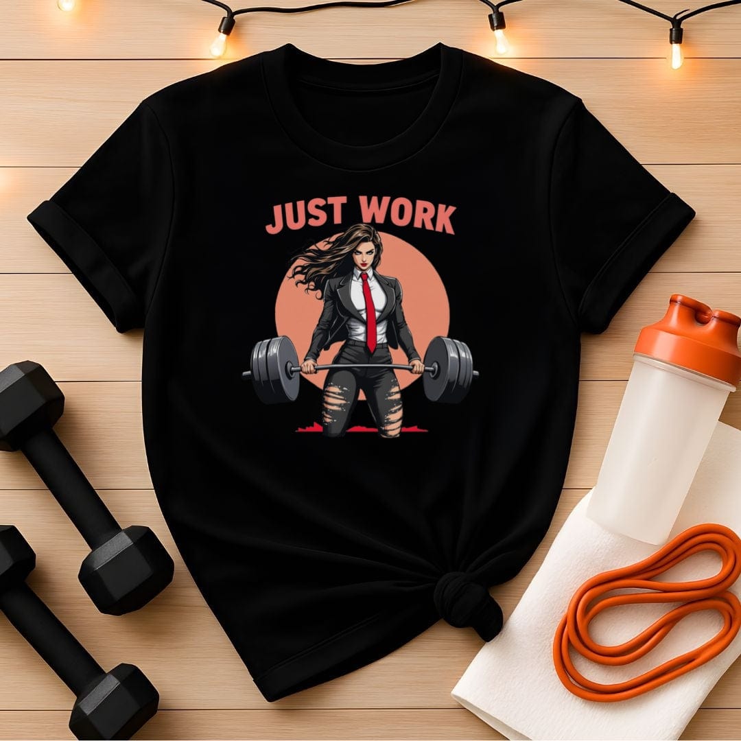 Just Work Shirt - Peach Sunset Barbell Boss