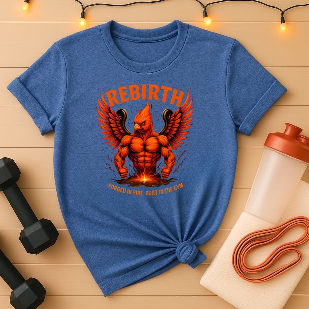 Phoenix Rising Unisex Tee - Rebirth Transformation Gym T-Shirt