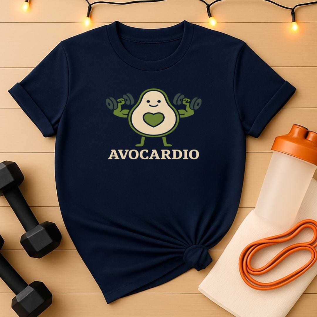 Avocardio Gym T-Shirt - Funny Avocado Fitness Shirt