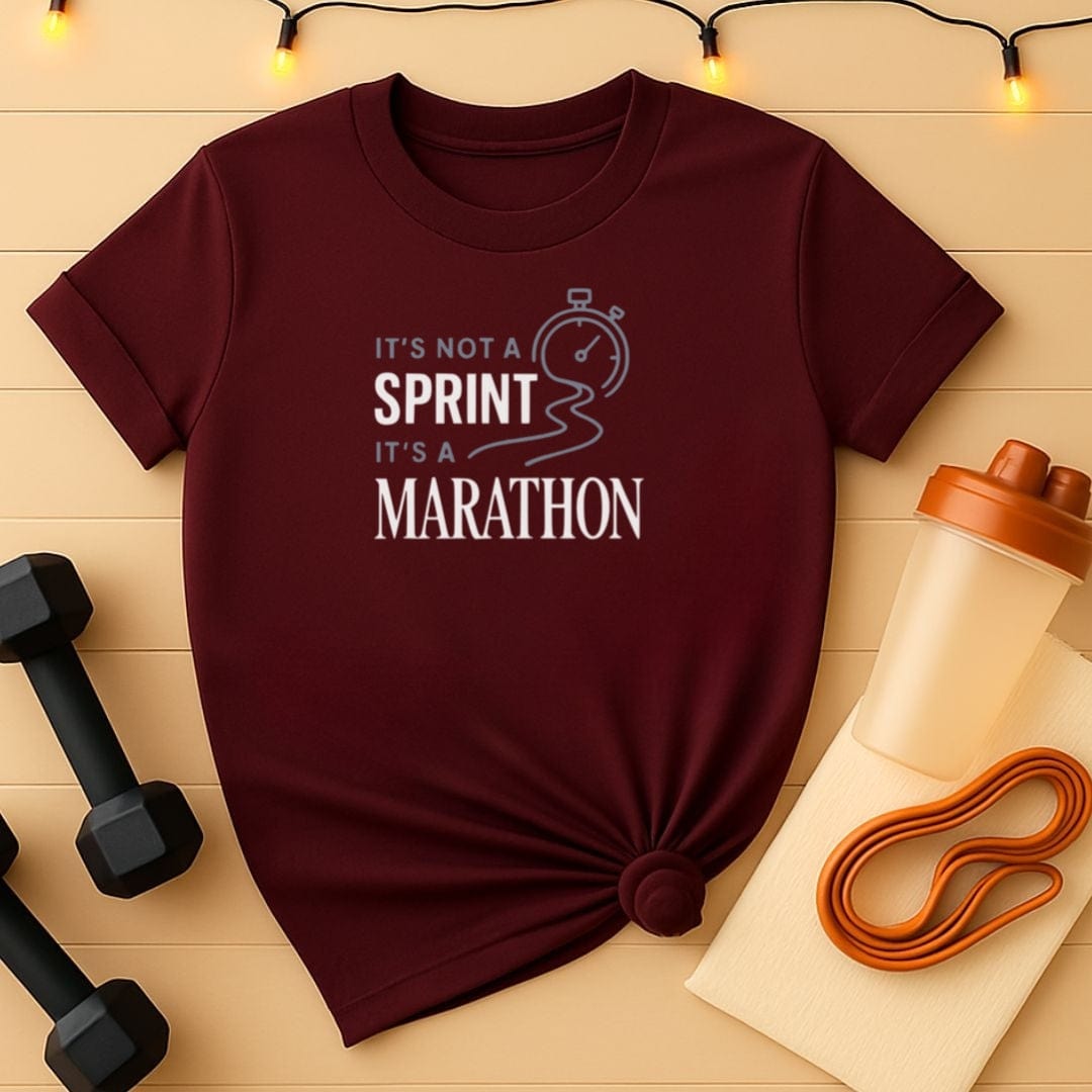 It's Not a Sprint It's a Marathon T-Shirt - Motivational Running Tee