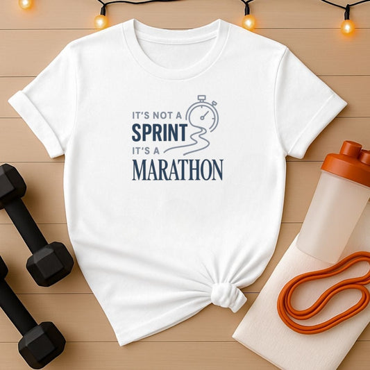 It's Not a Sprint It's a Marathon T-Shirt - Motivational Running Tee