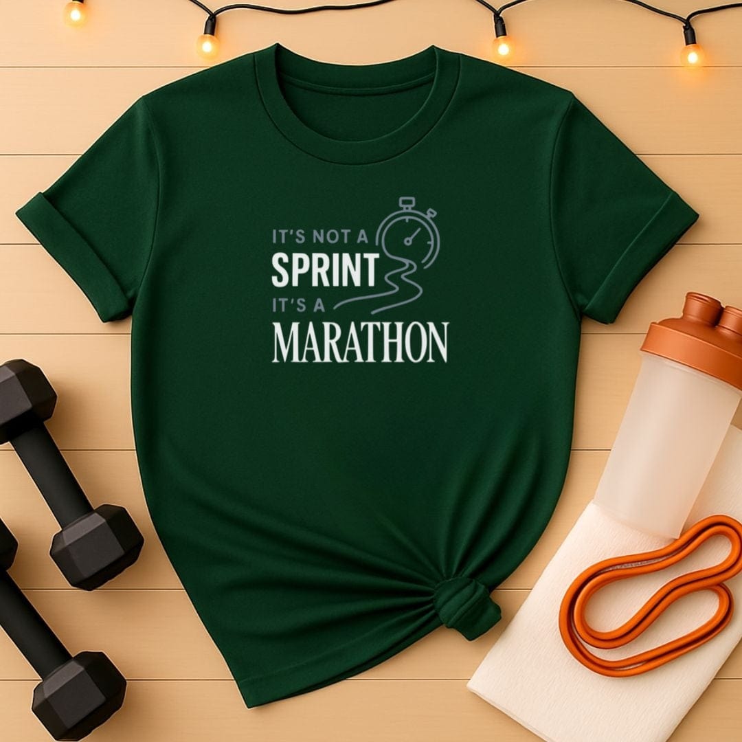It's Not a Sprint It's a Marathon T-Shirt - Motivational Running Tee