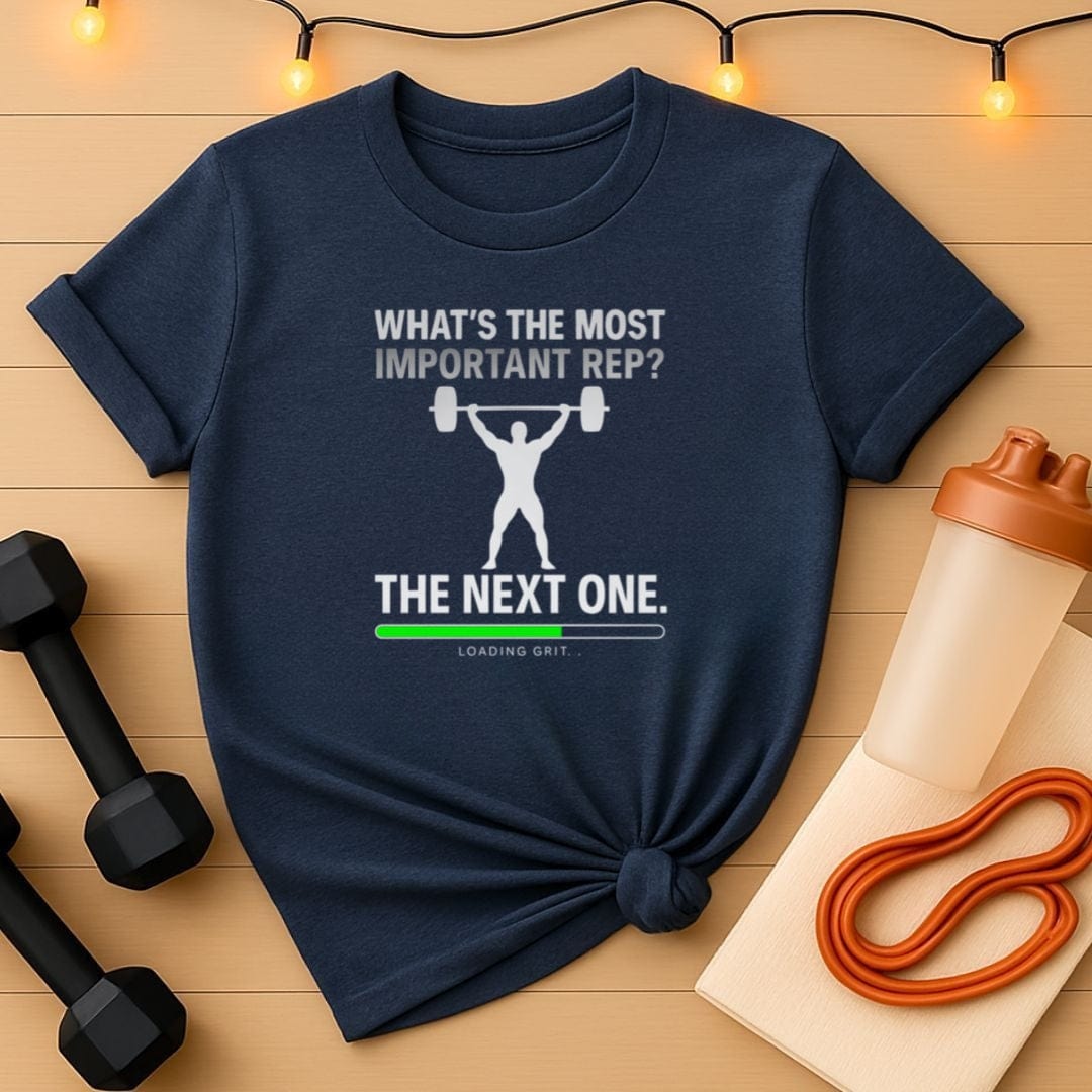 The Next Rep - Male Sillouette Motivational Gym T-Shirt
