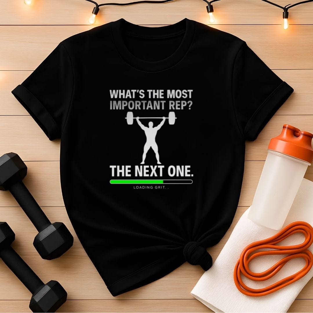 The Next Rep - Male Sillouette Motivational Gym T-Shirt