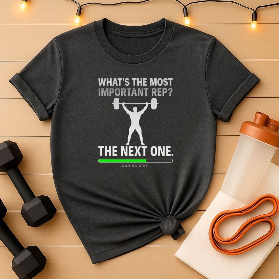 The Next Rep - Male Sillouette Motivational Gym T-Shirt