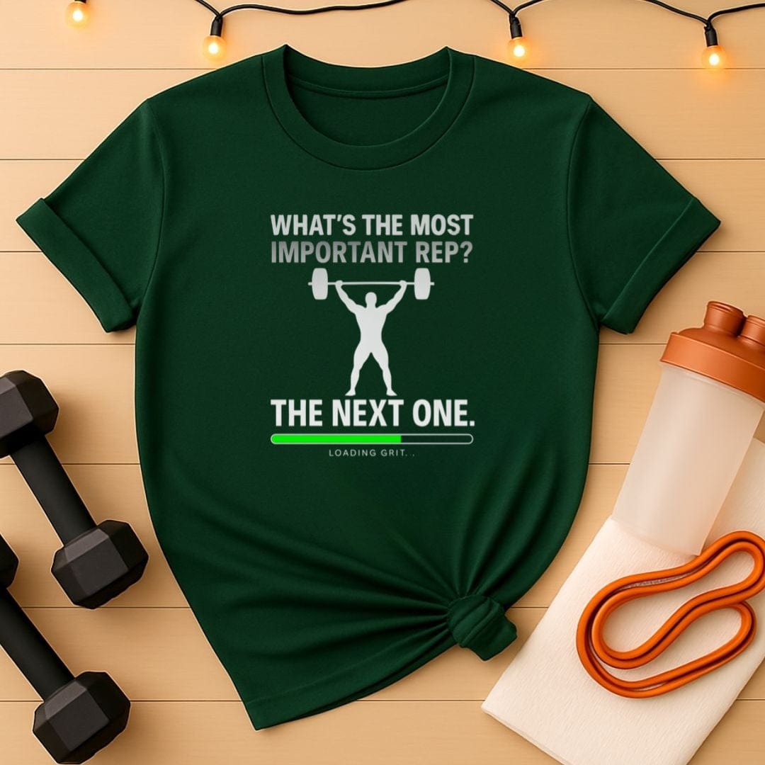 The Next Rep - Male Sillouette Motivational Gym T-Shirt