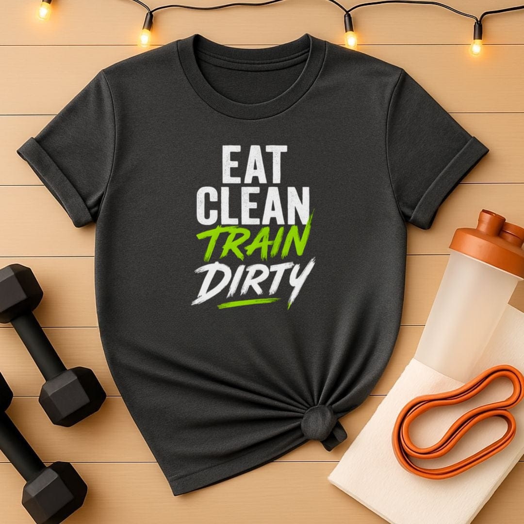 Eat Clean Train Dirty - Unisex Gym Tee