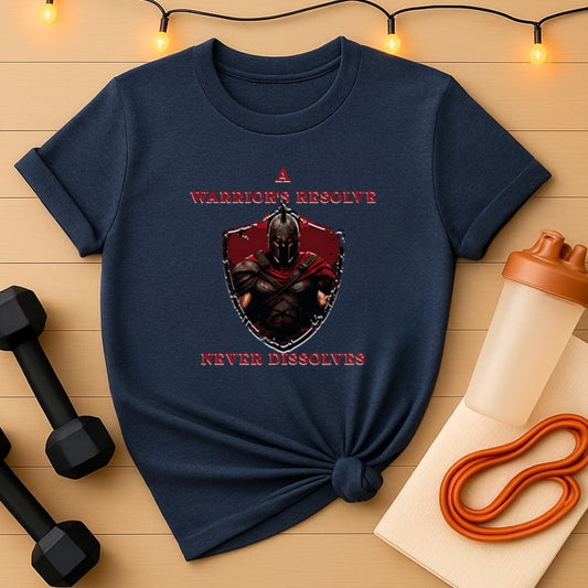 A Warrior's Resolve Never Dissolves Gym T-Shirt