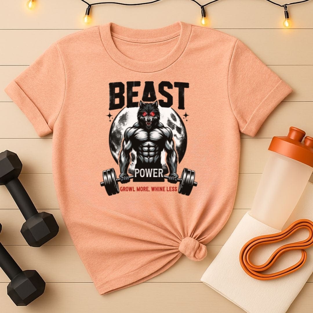 Beast Power Growl More Whine Less Gym Tee