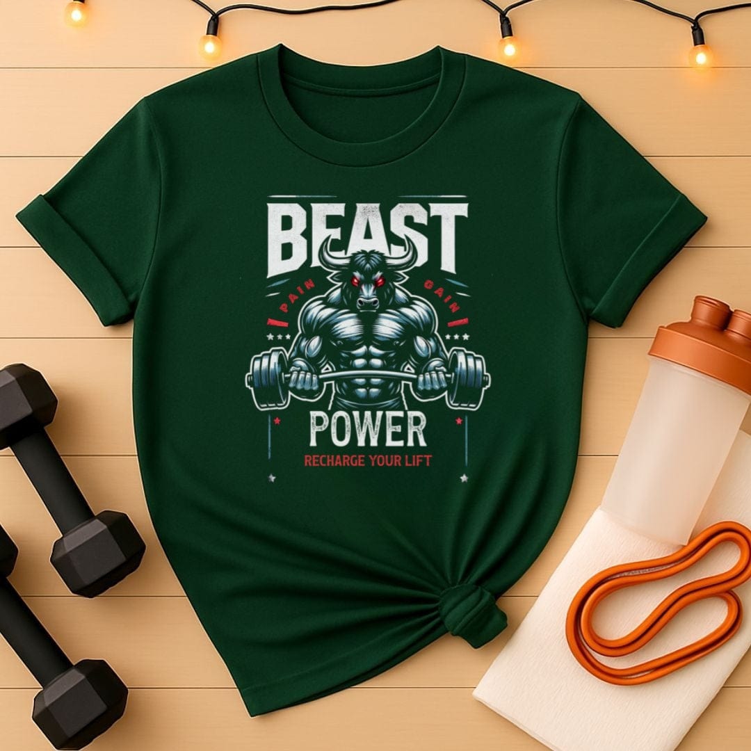 Beast Power Recharge Your Lift Unisex Gym Tee